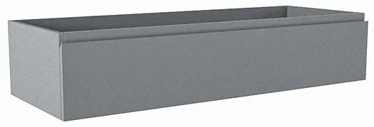 Mondiaz FOGE wastafelonderkast - 120x45x25cm - 1 lade - uitsparing midden - softclose - Plata M44108Plata