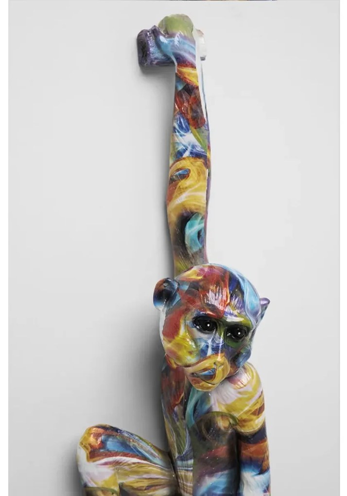 Kare Design Hanging Ape Colorful Kleurrijke Aap Wanddeco