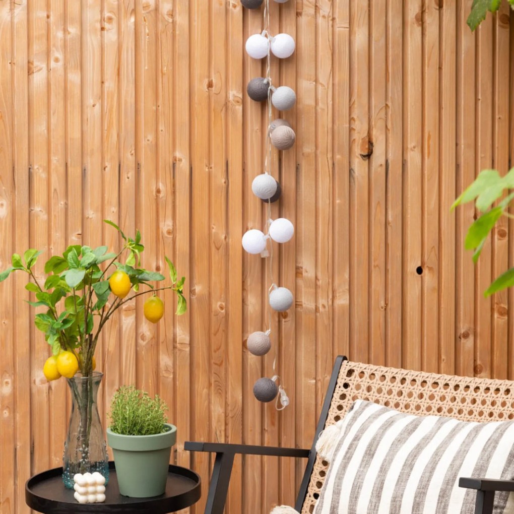 Cotton Ball Lights Outdoor lichtslinger - Starter Kit - Sombra