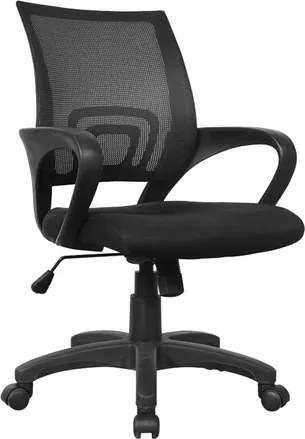 Managers bureaustoel in hoogte verstelbaar zwart