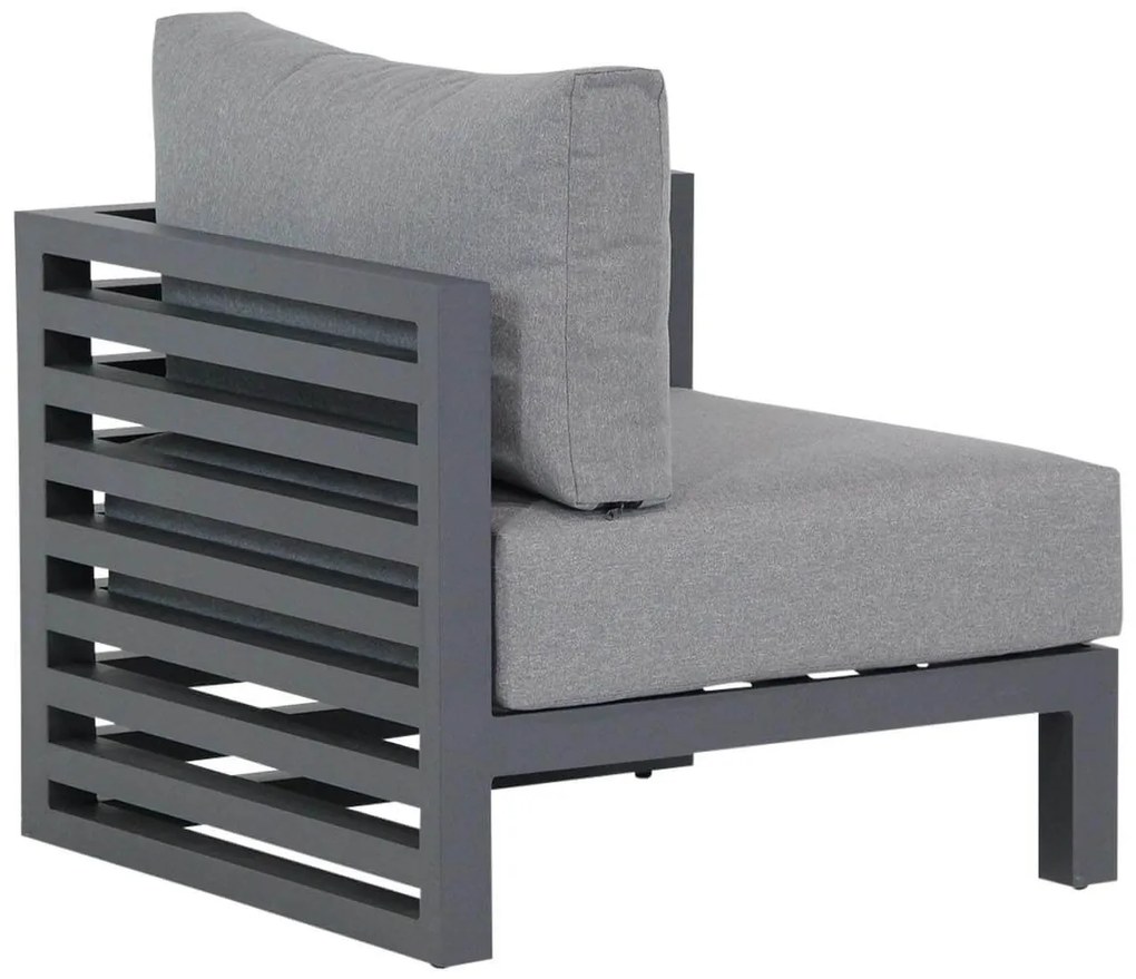 Santika Furniture Santika Jaya Eind Module - Quick Dry Foam Aluminium Grijs