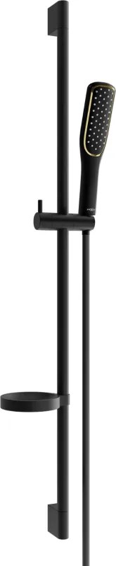 Mexen DS49 schuifbare doucheset, zwart - 785494583-75