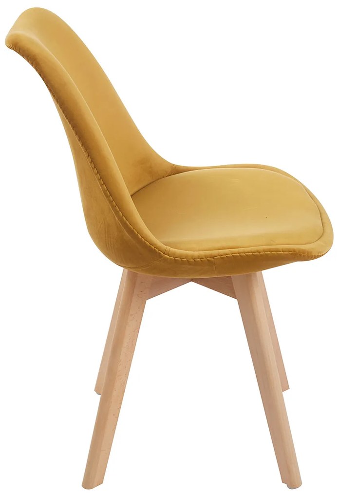 Set van 4 Synk Fluwelen Stoelen
