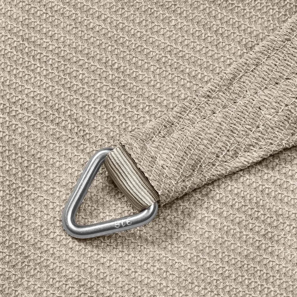 Coolfit schaduwdoek driehoek 90° - 4.0x4.0x5.7m - greige