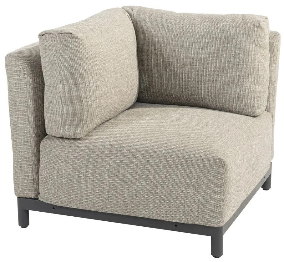 4 Seasons Outdoor Furore loungebank XL met draaifauteuil SALE  Loungeset    houtkleur weerbestendig