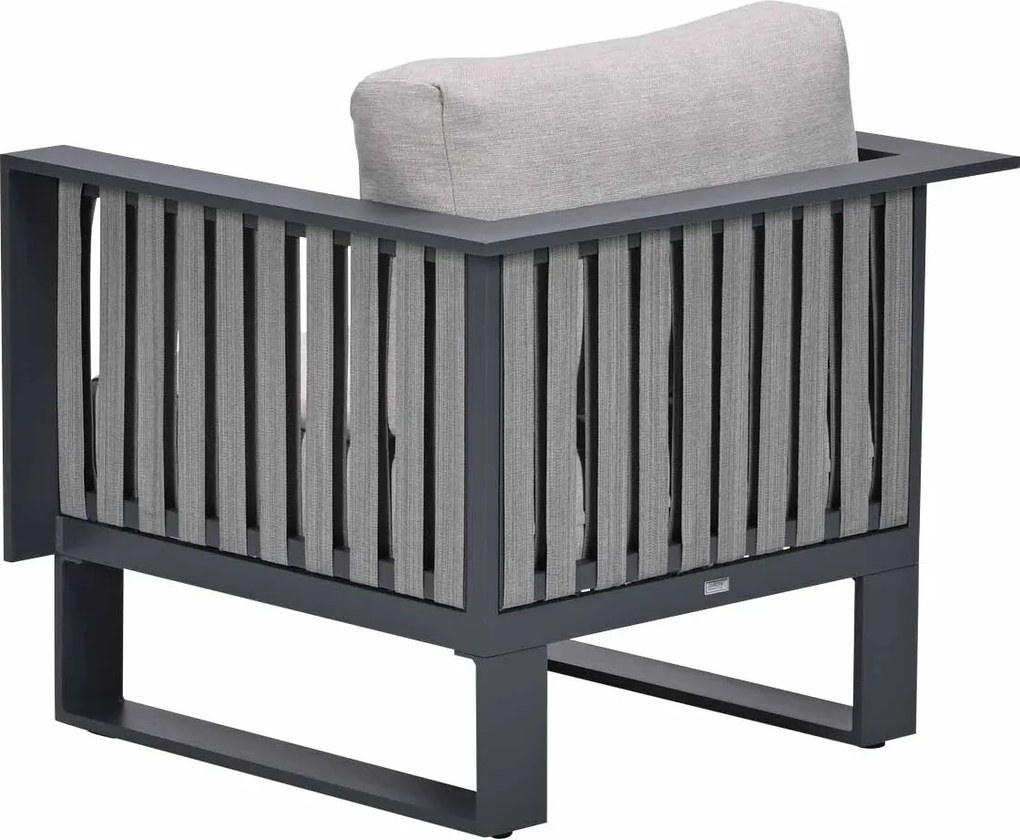 Garden Impressions Gabon - Brugge lounge dining set 6-delig - donker grijs