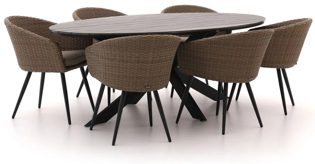 Manifesto Veruno/Fidenza ovaal 220cm dining tuinset 7-delig