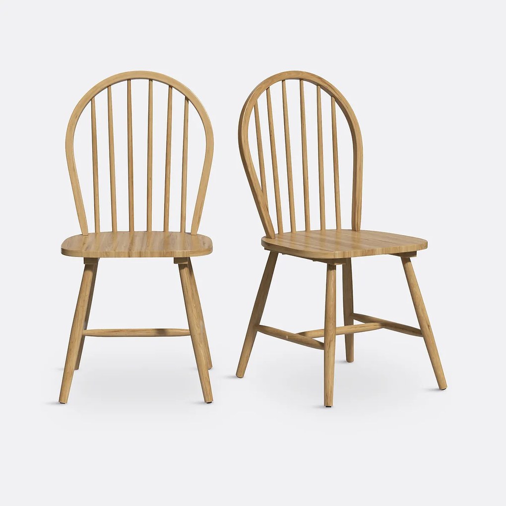 Set van 2 stoelen met spijlen, Windsor