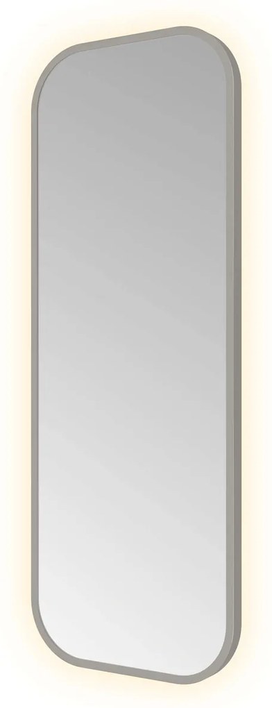 Hotbath &More Soft Square rechthoekige spiegel 30x80cm geborsteld gunmetal PVD