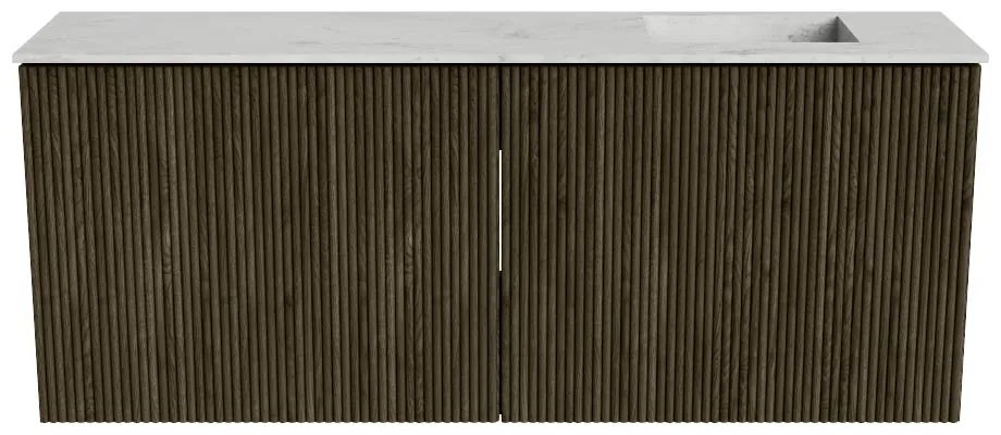 Mondiaz Joya DLux 100cm toiletmeubel shadow met wastafel faye rechts zonder kraangat opalo