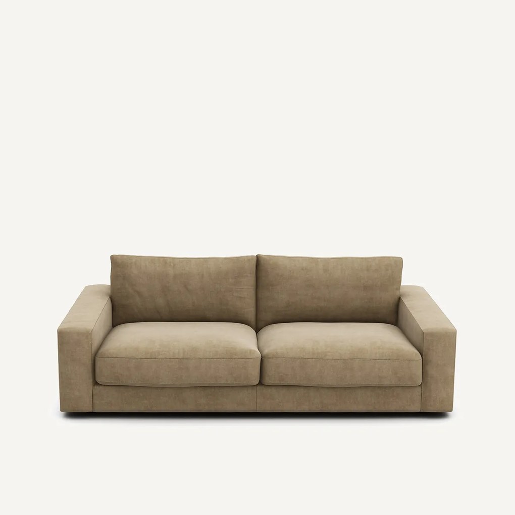 Slaapbank in stonewashed fluweel, SKANDER