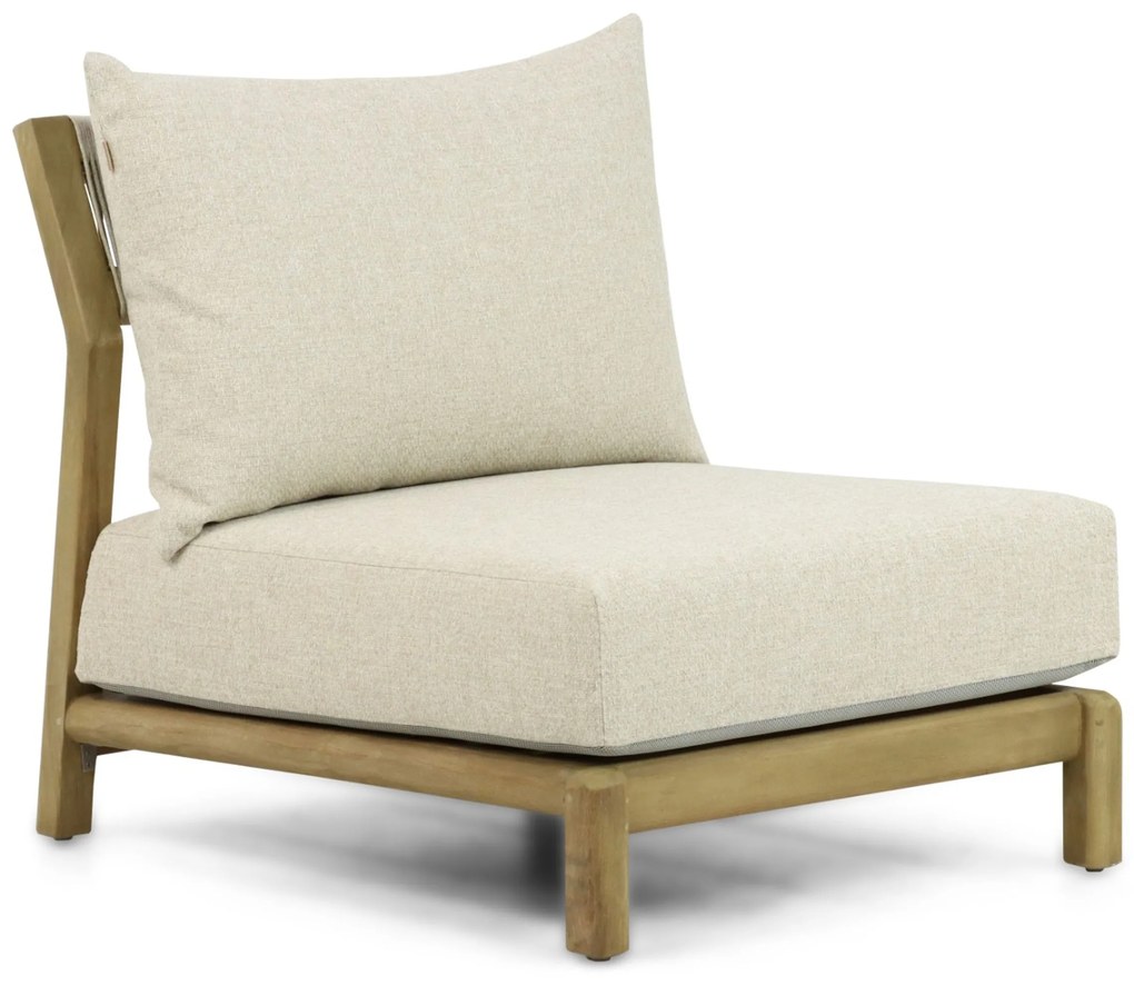 Hoek loungeset 6 personen Teak Old teak greywash  Santika Furniture Santika