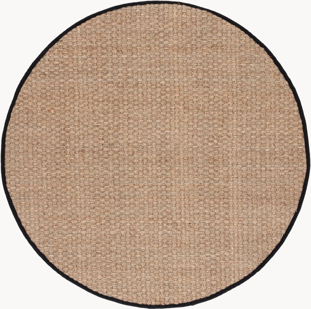 Rond laagpolig zeegras vloerkleed Natural Fibers