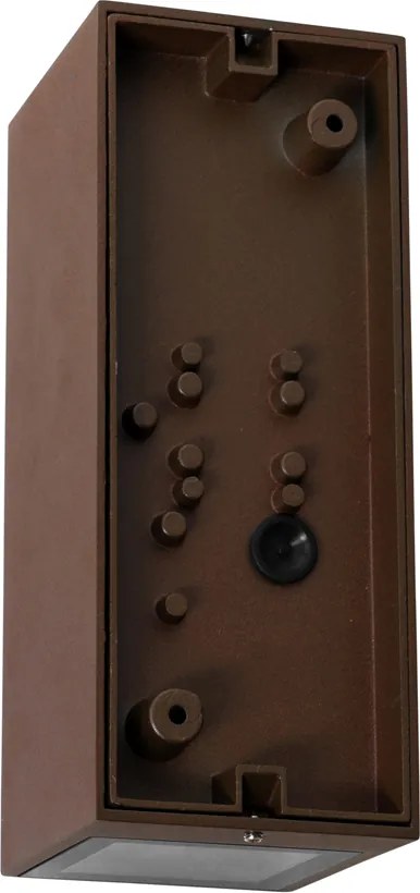 Wandlamp roestbruin 2-lichts AR70 IP44 met bewegingssensor - Baleno