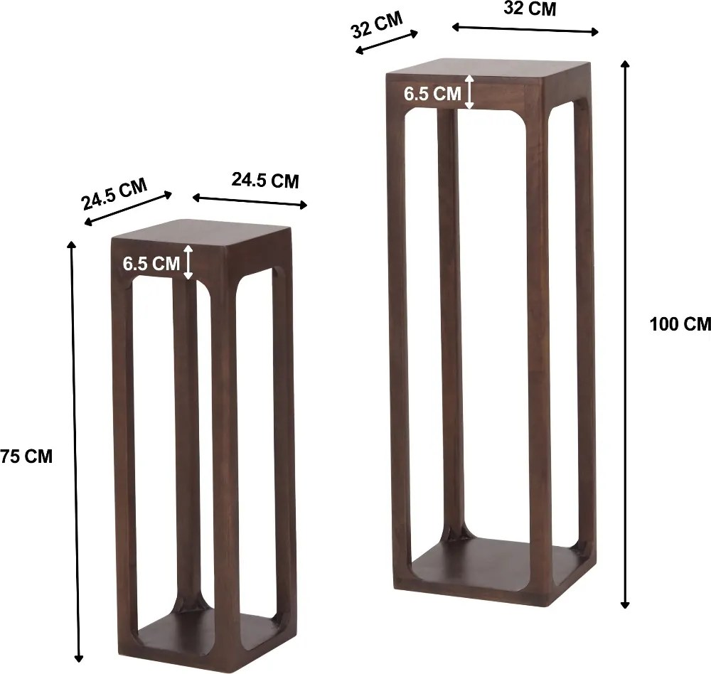 Set Van Twee Zuilen - 32 X 32cm.