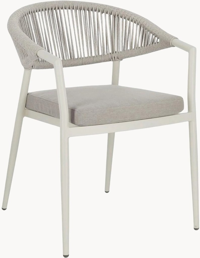 Stapelbare tuinstoelen Millor met armleuning, 4-delig