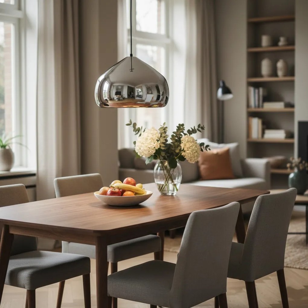 Shiny Drop Hanglamp Zilver Ø28cm