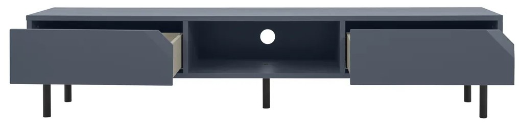 Tenzo Corner Modern Tv-meubel Blauw - 176.5x43x39cm.