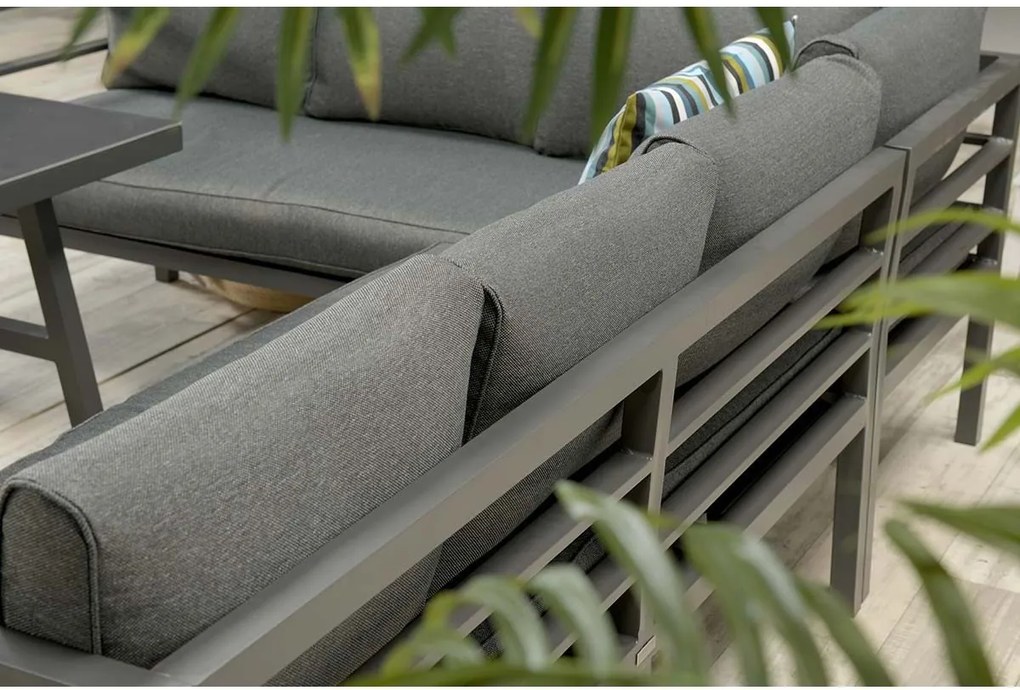 Garden Impressions Blakes lounge dining set 4-delig - donker grijs