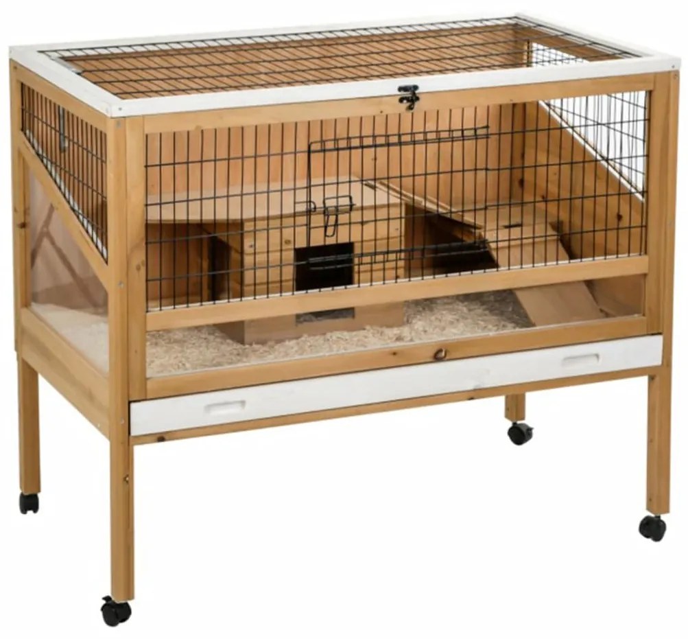 Kerbl Hok voor kleine dieren Indoor Deluxe 115x60x92,5 cm hout 82725
