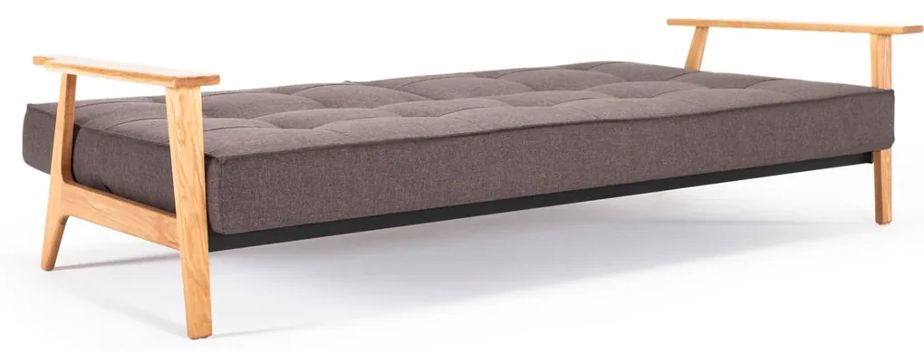 Innovation Living Splitback Frej Natural Design Slaapbank Met Eiken Armleuningen