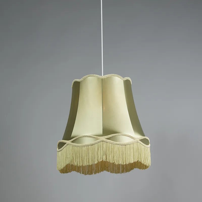 Set van 4 retro hanglampen groen 45 cm - Granny