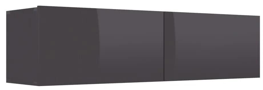 vidaXL Tv-meubel 120x30x30 cm bewerkt hout hoogglans grijs