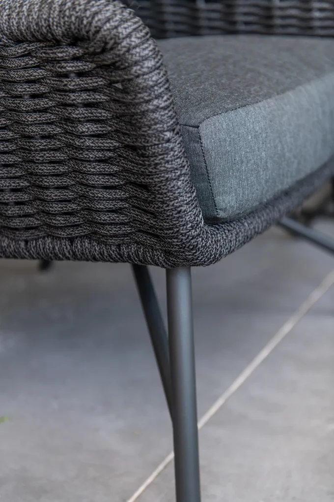 4 Seasons Outdoor Wing Living Chair SALE  Loungestoel    zwart weerbestendig