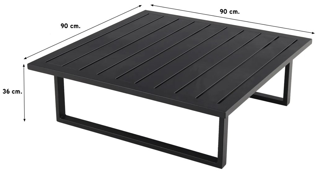 Liberty/Cuba Sunbrella loungeset - Sooty - 6-delig OP=OP