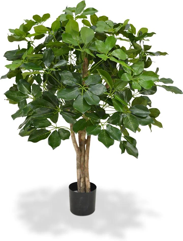 Schefflera 90 cm kunstplant op stam