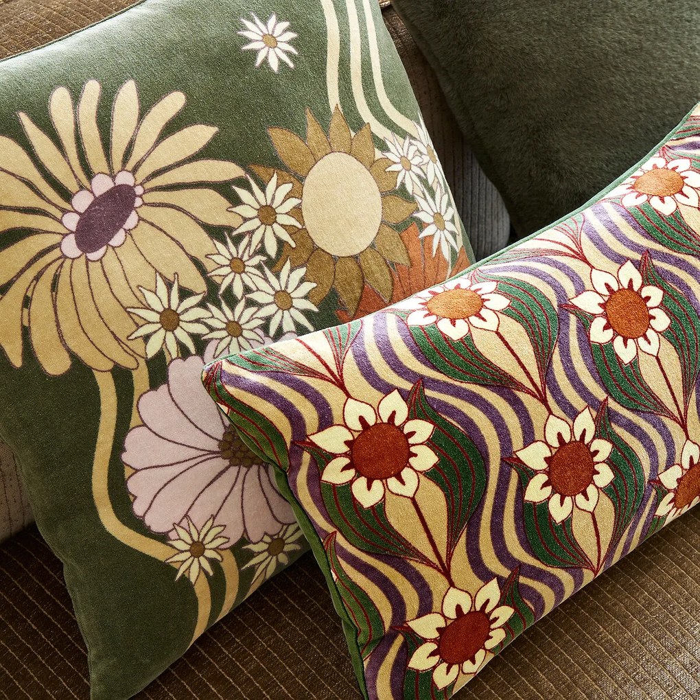 Kussenhoes in fluweel 45X45 cm, Annie