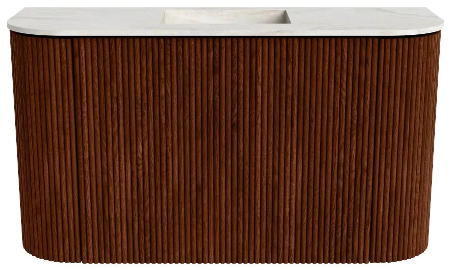 Mondiaz Joya DLux 75cm toiletmeubel ronding links/rechts ruby met wastafel faye midden zonder kraangat ostra