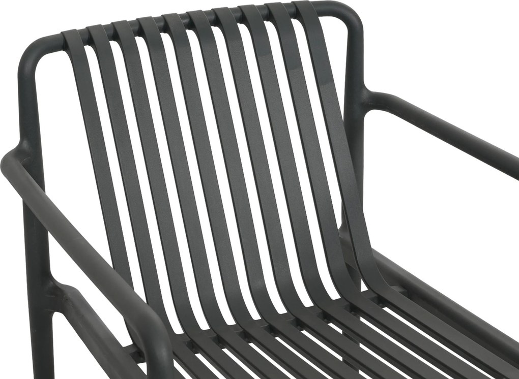Bistroset 2 personen Kunststof Grijs Domani Furniture Alba