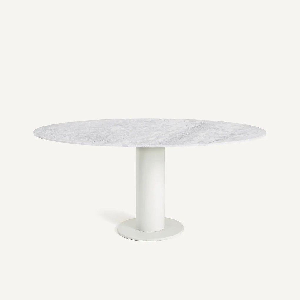 Ellipsvormig tafelblad in marmer L170 cm, Elipso