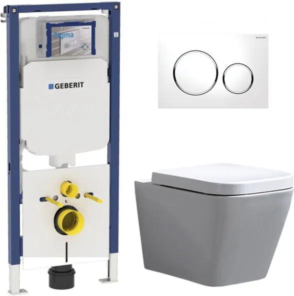 Geberit UP720 Toiletset - Inbouw WC Hangtoilet Wandcloset Rimfree - Alexandria Sigma-20 Wit