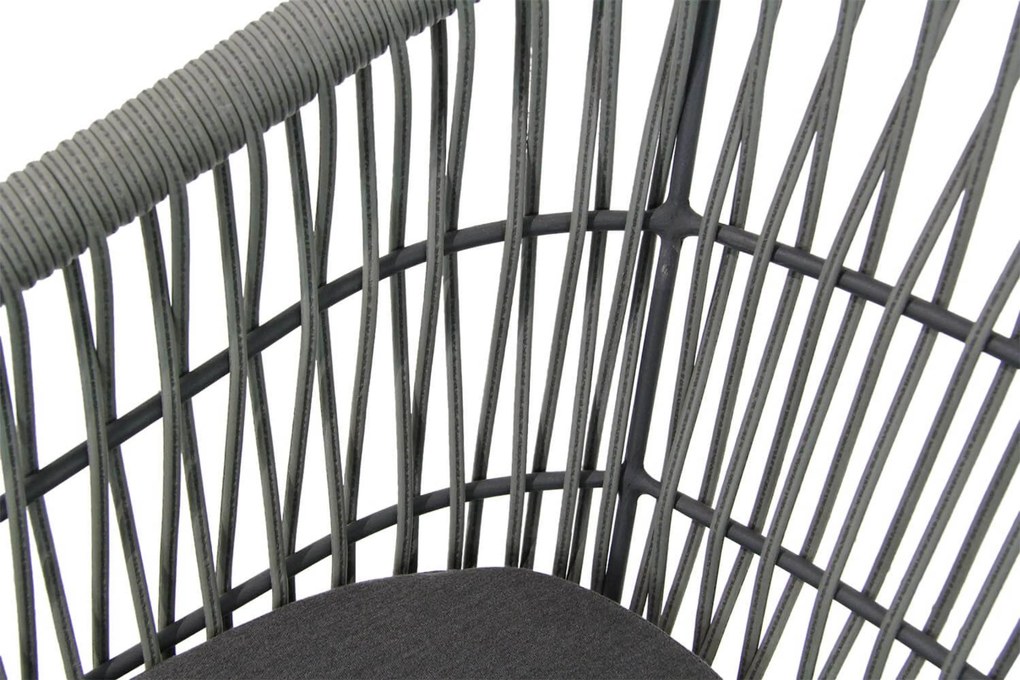 Tuinset 4 personen 180 cm Rope Grijs Lifestyle Garden Furniture Western/Cardiff