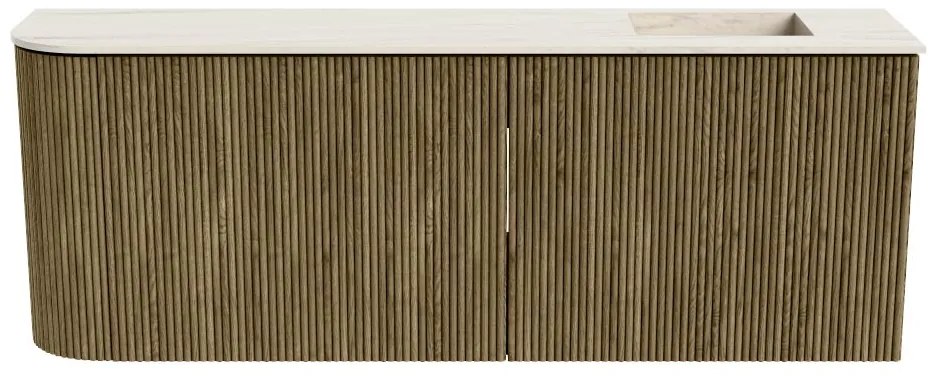 Mondiaz Joya DLux 110cm toiletmeubel ronding links dusk met wastafel faye rechts zonder kraangat meli