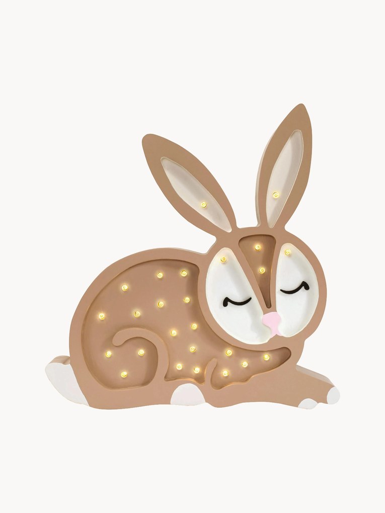 Handgemaakte LED-kinderlamp Bunny met timerfunctie en afstandsbediening, dimbaar