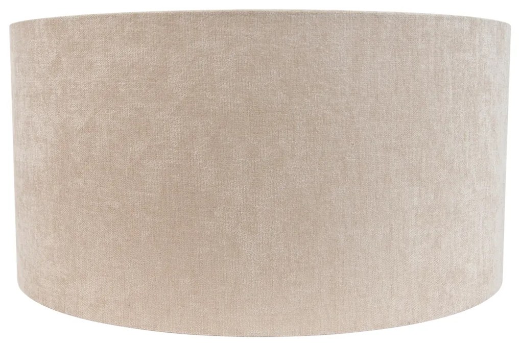 Stoffen lampenkap lichtbruin rond 50/50/25