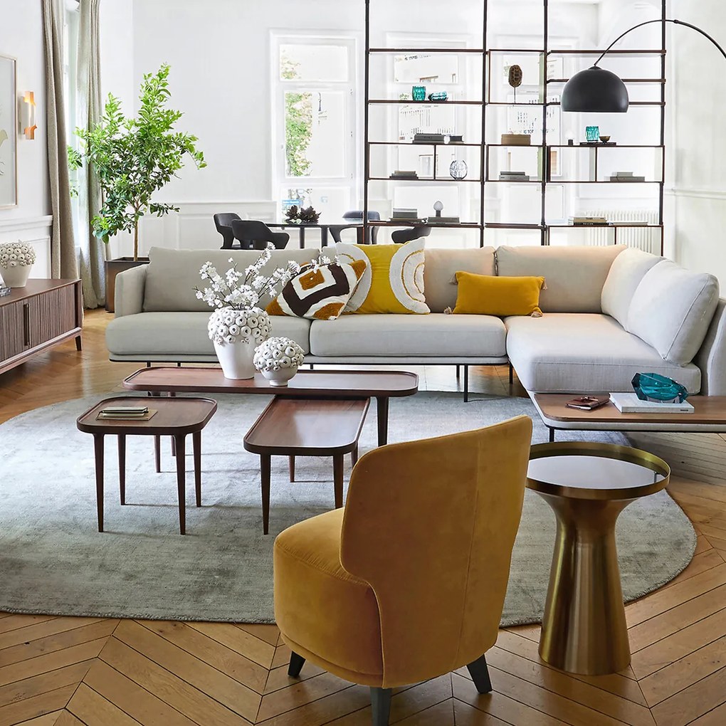 Salontafel in massief notenhout Magosia, klein model