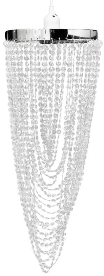 vidaXL Kroonluchter met kristallen 22 x 58 cm