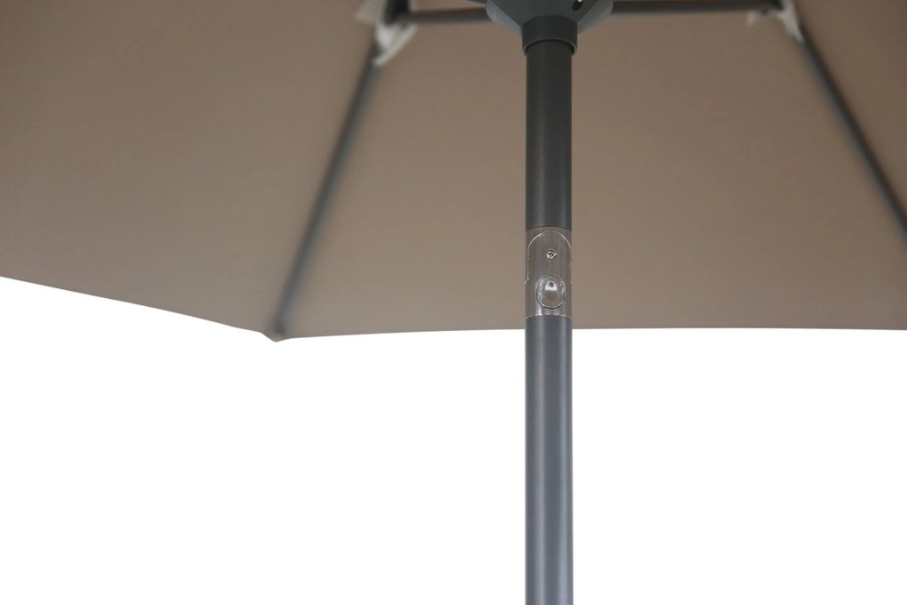 Camello Valerio Stokparasol M (excl. Voet) Aluminium Taupe