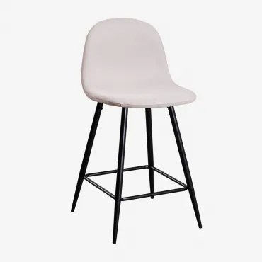 Verpakking Van 2 Glamm Hoge Krukken Beige – Crème & ↑65 Cm & Zwart - Sklum