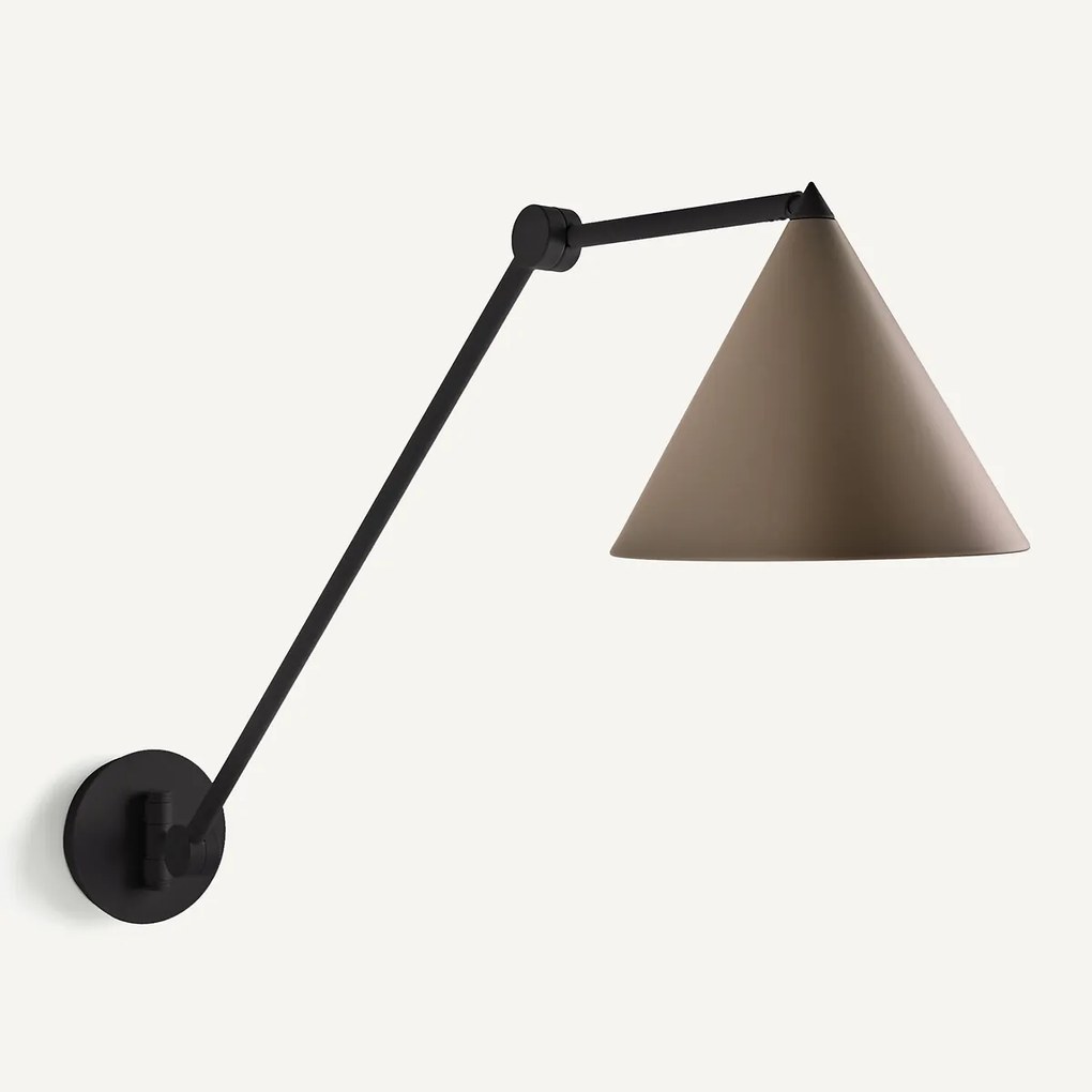 Scharnierende wandlamp, Moke