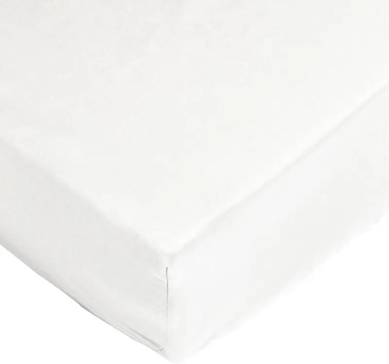 Hoeslaken - percale - 180 x 220 - Wit