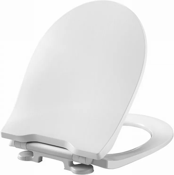 Projecta Solid Pro polygiene toiletzitting met deksel, wit