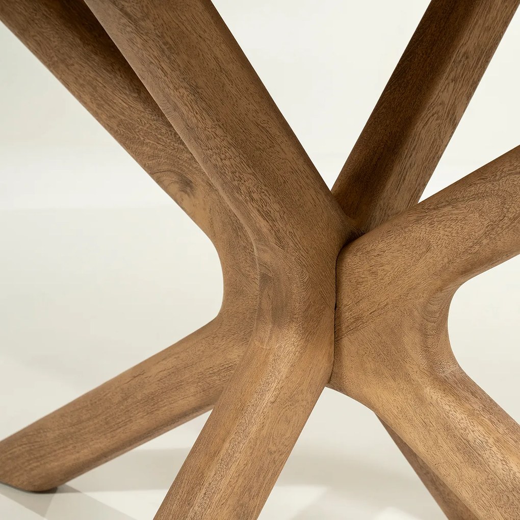 Eettafel Kruispoot Eiken 160 - 160 X 110cm.