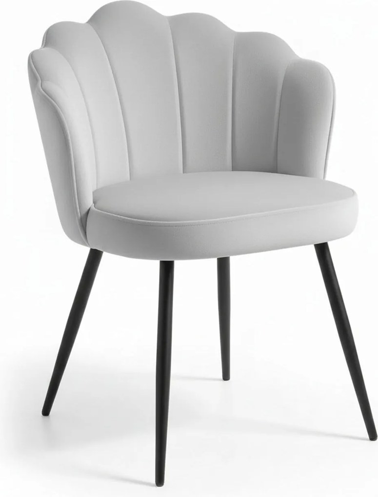 Blume Fluwelen Stoel Zwart Poten