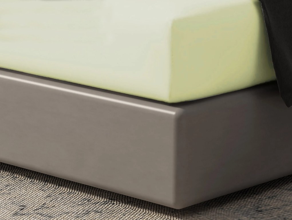 Hoeslaken Home - 100% natuurlijk katoen - 90x200 - lichtgeel