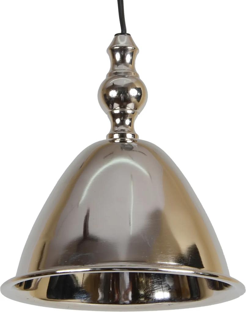 Collectione | Hanglamp Abra 16 x 17 cm glans chroom hanglampen aluminium hanglampen verlichting | NADUVI outlet